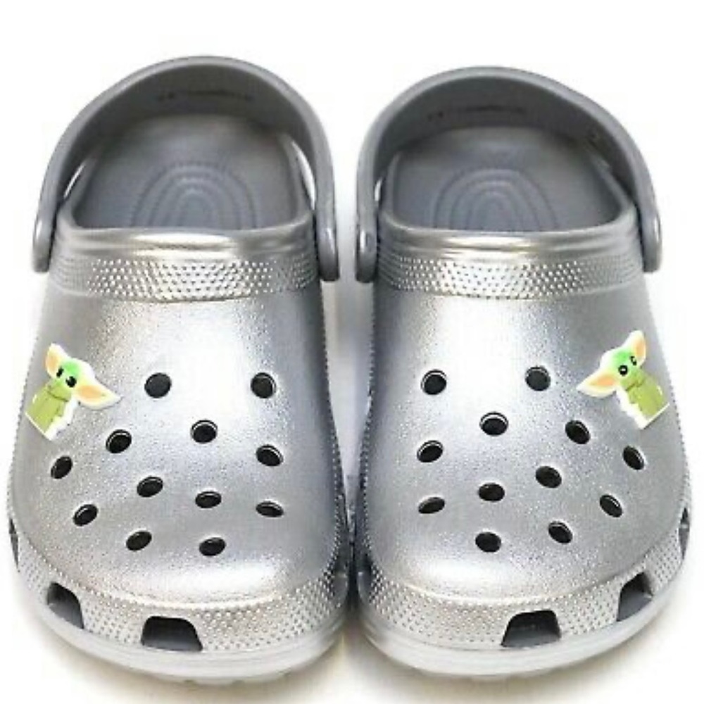 NWOT Silver The Child crocs. Brand new without tags. Excellent condition.